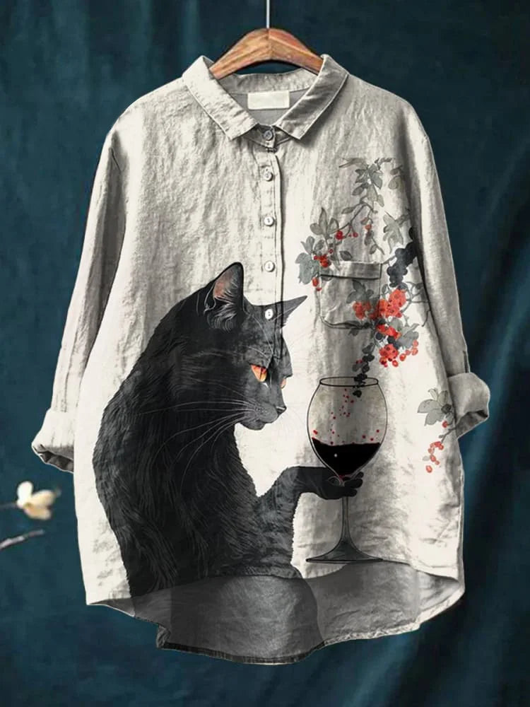 T-Shirt Seni Kucing Chibi