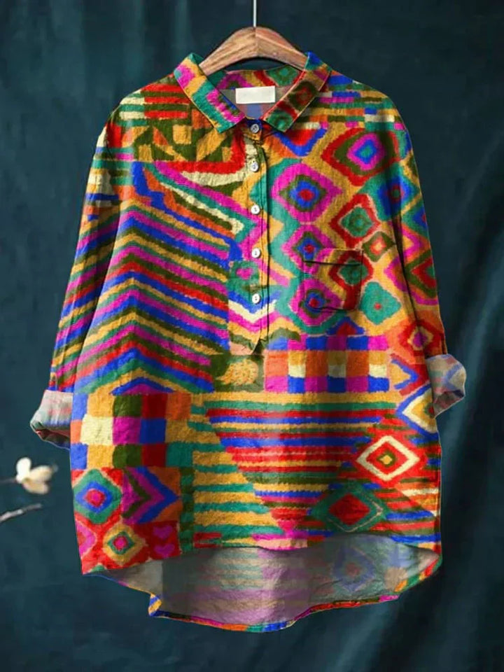 Kemeja T-Shirt Seni Hippie Damai