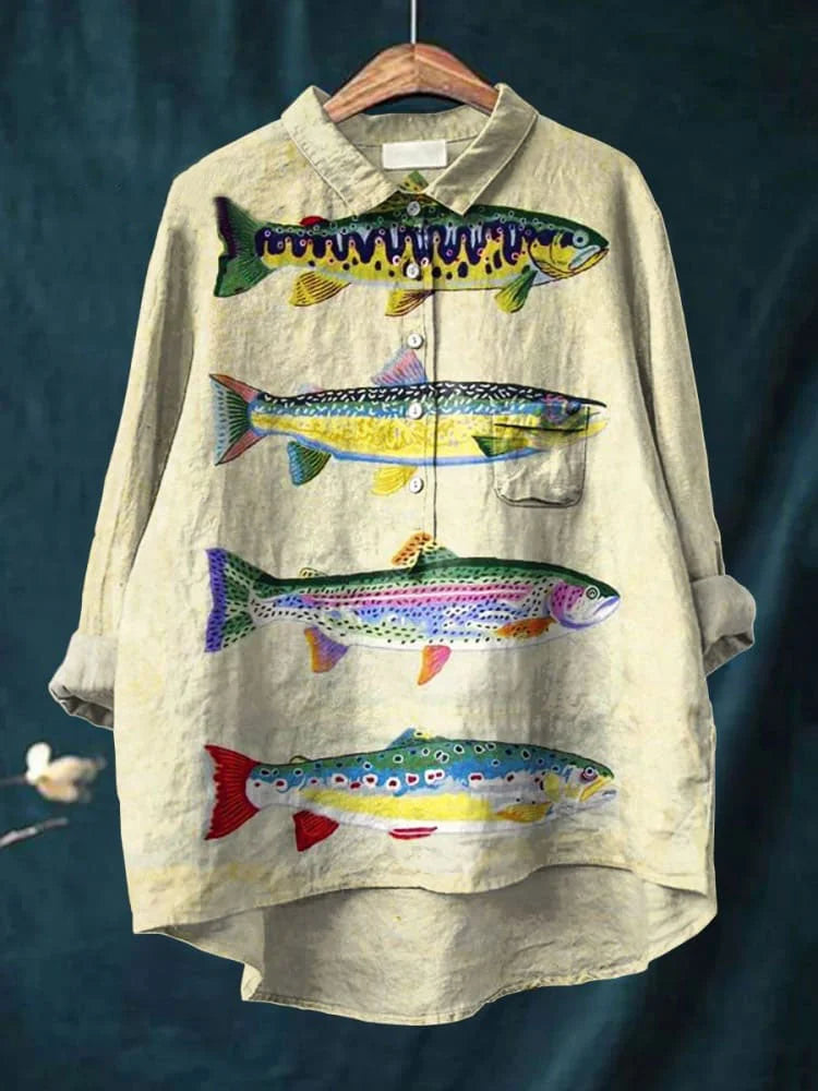Daisy | T-Shirt Seni Ikan