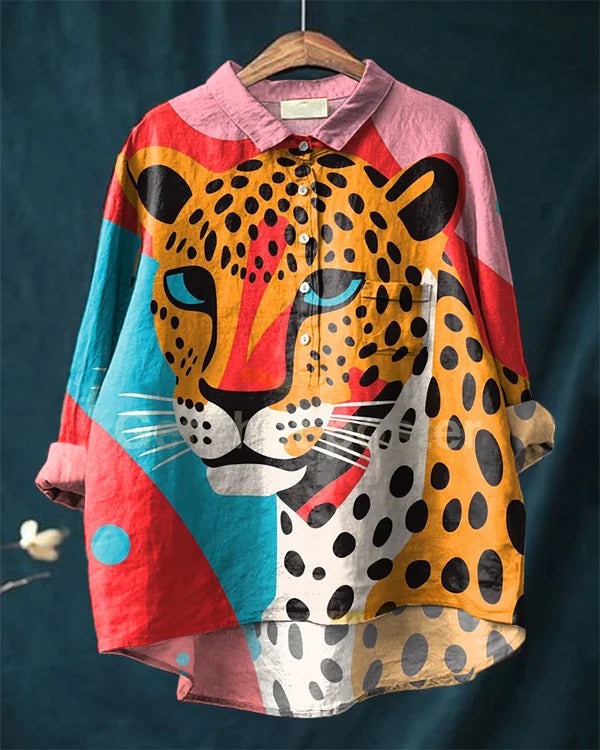 Simba | T-Shirt Seni Harimau Leopard