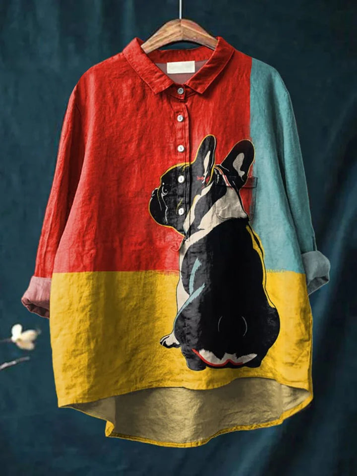 Myro | Kemeja T-Shirt Seni Anjing