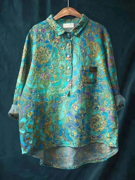 Kemeja T-Shirt Seni Hippie Damai