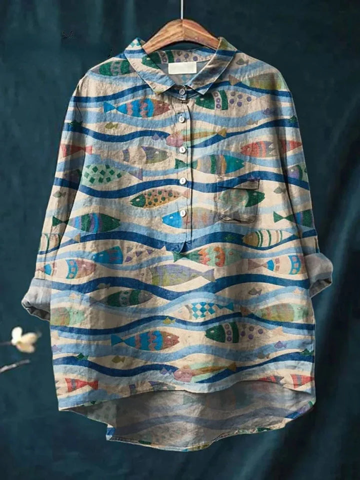 Daisy | T-Shirt Seni Ikan