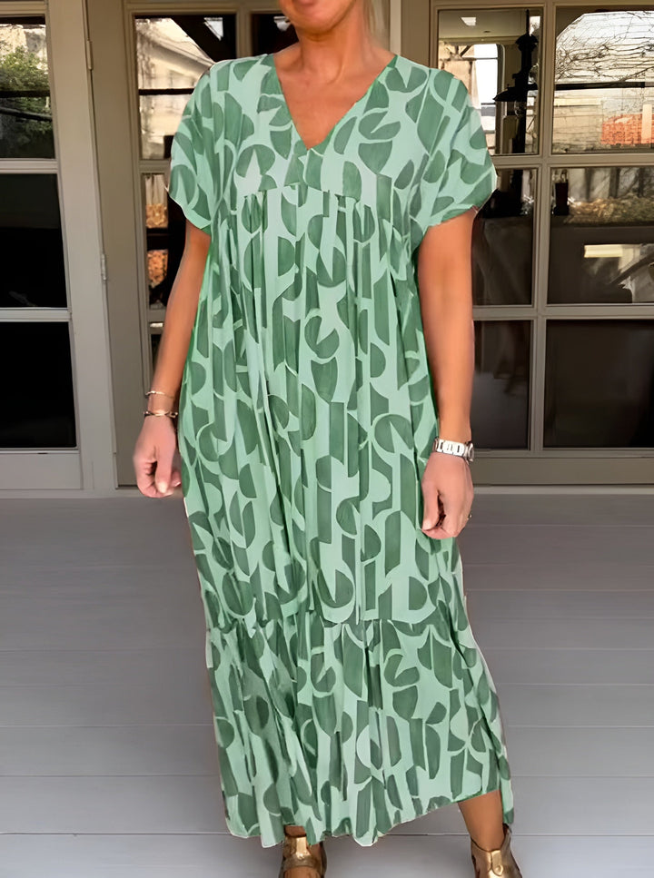 Colette | Gaun Aliran V Neck