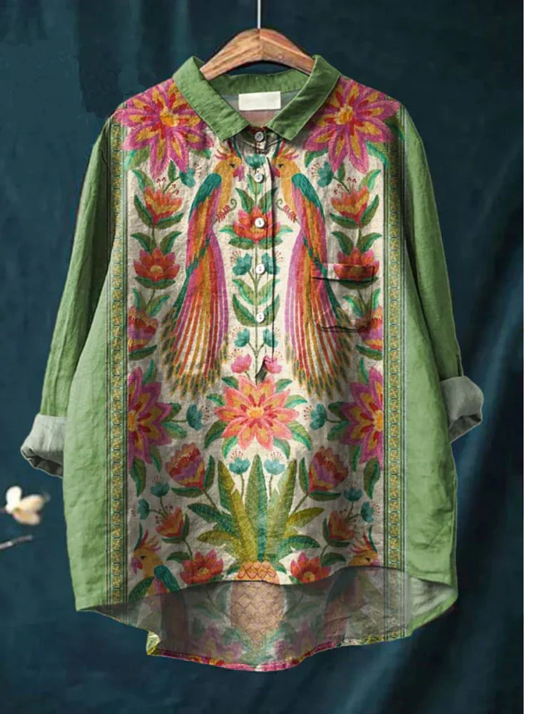 Kemeja T-Shirt Seni Hippie Damai