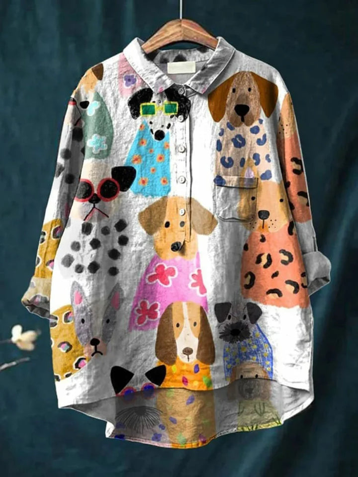 Fiona | T-Shirt Seni Anjing