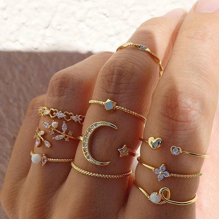 Lorea™ - Set Cincin Anggun Berbintang