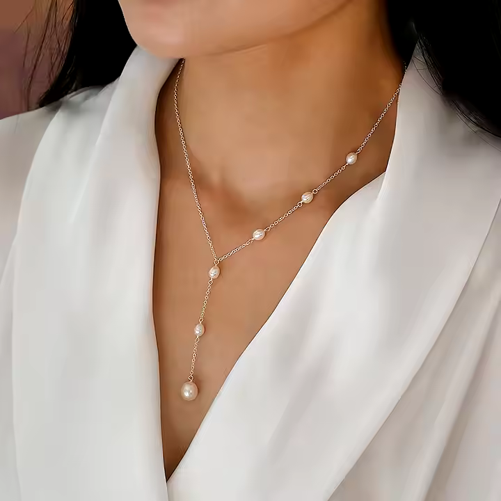 Jiela™ - Kalung Mutiara Bergaya