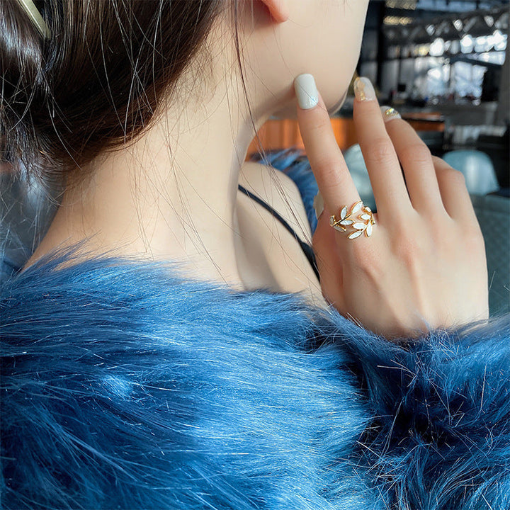 Millie™ - Cincin Daun Anggun