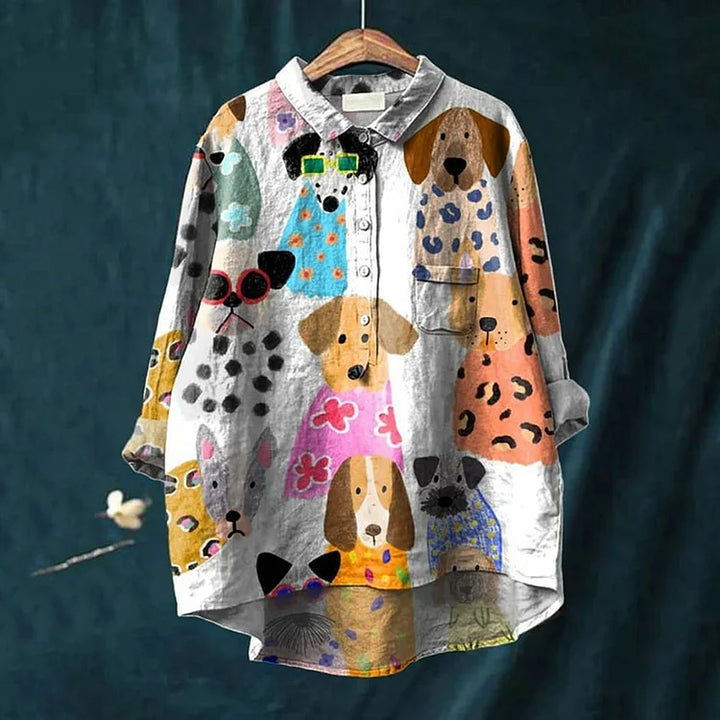 Fiona | T-Shirt Seni Anjing
