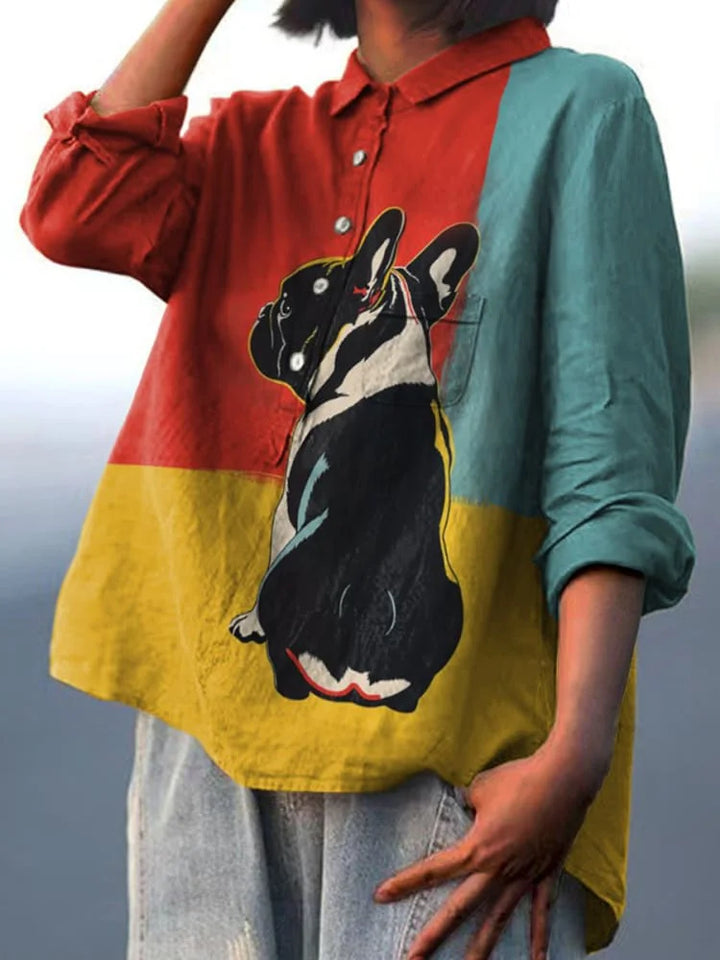 Myro | Kemeja T-Shirt Seni Anjing