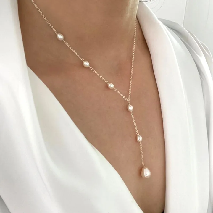 Jiela™ - Kalung Mutiara Bergaya